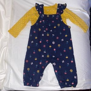 Carters baby girl romper w top